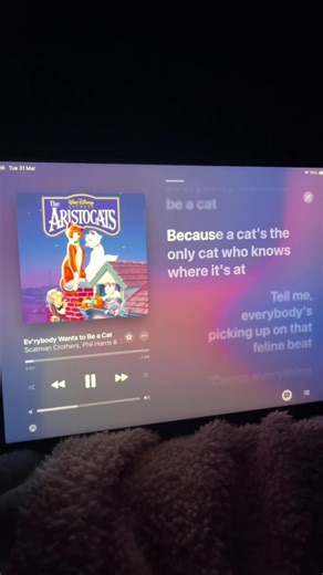 Ev’rybody wants to be a cat - aristocats | #fyp #lyric_videos53 #music #lyricvideo #disney
