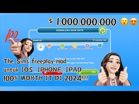 TUTORIAL DOWNLOAD DAN SAVE DATA THE SIMS FREEPLAY MOD DI IOS IPHONE TANPA APLIKASI&HP BANTUAN 2024