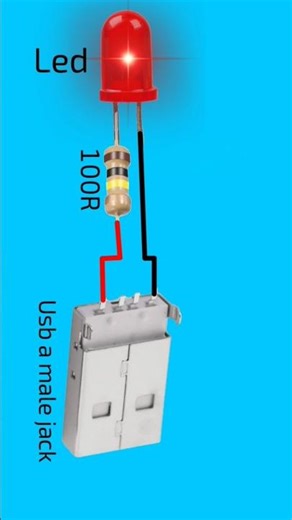 Simple USB Powered LED #shortvideo