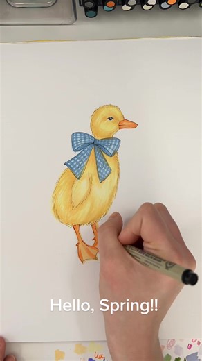 Welcome Spring: A Timelapse Drawing Tutorial