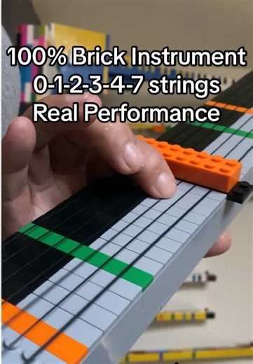 100% Brick Instrument 0-7strings | Real Performance #brickinstrument #brickmusic #brickstrings #100%brick #brickguitar