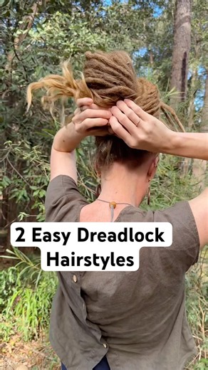 Super simple dreadlock hairstyles, using just 1 Stretchy Dread Tie. My go-to hairstyles!