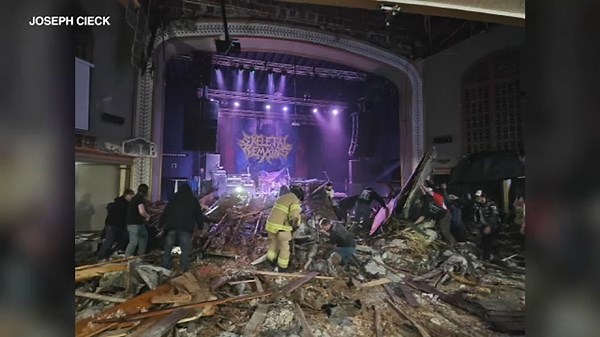 12 tornadoes confirmed in Illinois, including near Belvidere Apollo Theatre roof collapse, NWS says