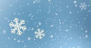 Falling Snowflakes On Blue Background Winter Stock Footage Video (100% Royalty-free) 1058138536 | Shutterstock