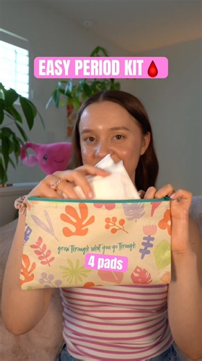 🎒EASY emergency period kit essentials! What to pack! #periodkit #periods