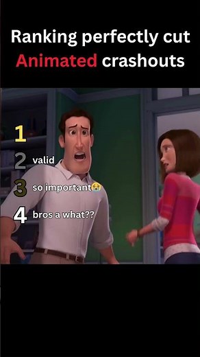 Ranking perfectly cut animated crashouts