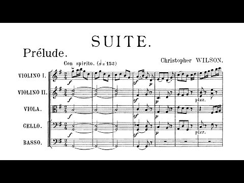 Christopher Wilson – Suite for String Orchestra