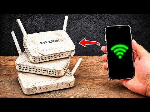 No Internet Needed! Great Idea from WIFI Router and Old Phone!