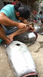 Bike Fuel Tank Restoration | Factory Process | Metal Workers