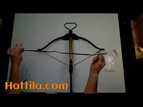 Installer une corde sur une arbalète