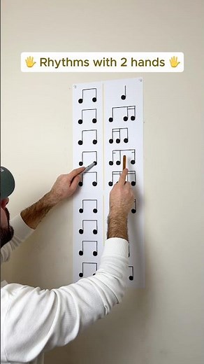 Practicing Popular Rhythms with 2 Hands🖐️ #music #musiclesson #musictutorial #learnmusic #rhythm