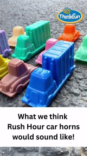 🚗💨 What if the cars in Rush Hour could make noise? 🤔🎵 Check out this video where the cars come to life with silly horn sounds! Which Rush Hour car sound is your favorite? Let us know in the comments below! 🗣️👇 #RushHour #ThinkFunGames #ThinkFun #SillySounds #GameNightFun | ThinkFun