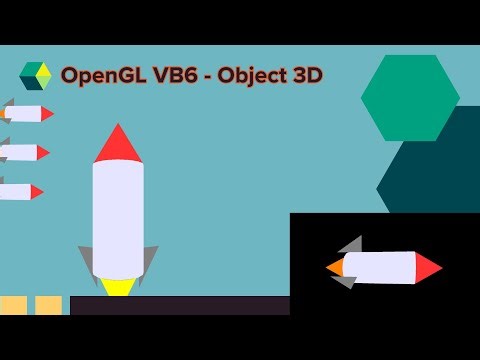Membuat Roket 3D sederhana di Visual Basic 6 menggunakan OpenGL