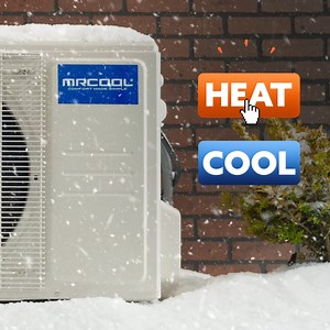 With our MRCOOL® DIY® Ductless Mini-Split, comfort's just a click away, no matter the season! For more info, check out https://mrcooldiy.com/. | MRCOOL
