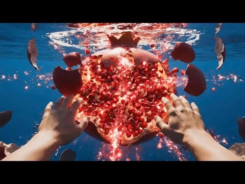 Which Fruit Would You Swim Beneath 🍊 Giant Exploding Fruit Below Relaxing AI ASMR