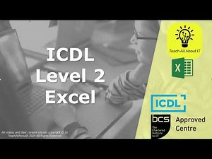 ICDL Level 2 Excel - Lesson 2 - Entering & Editing Data