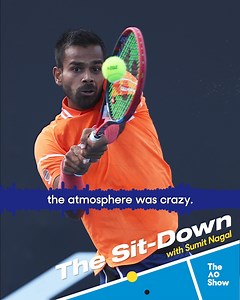 AO atmosphere hits different 🇦🇺 🙌 🇮🇳 Sumit Nagal shares his inspiring journey to becoming India’s No.1 and his love for Australia 🎧 pod.link/1447078646 | Australian Open