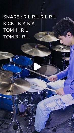 Rafael Silva on Instagram: "Here is a Beginner drum fill lesson ‼️ Try to practice it slowly in the beginning and speed up a bit when you are comfortable with it 🥁 . . . . . . #drumlesson #baterista #bateria #batería #musiceducation #drumuniversity #drumteacher #drumfill #drummer #beginner #drumpractice #drumcam #drumvideo #drumsharing"
