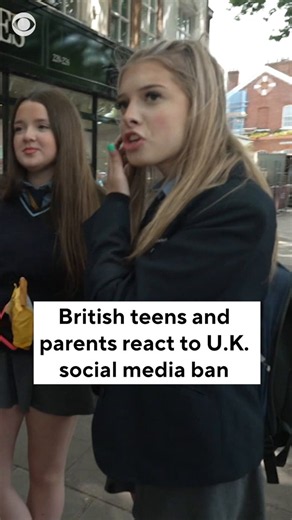 "Don't ban social media!" Teens and parents reacted to the U.K.'s announcement of their proposed law to ban children under 16 from using platforms such as Snapchat, TikTok, YouTube, Instagram, Facebook, and X.Prime Minister Keir Starmer said Monday that the U.K. would go even further than other nations by also blocking children from accessing "harmful functions" such as livestreaming and the ability to communicate with strangers, and by extending the restrictions to gaming sites. He said the ban