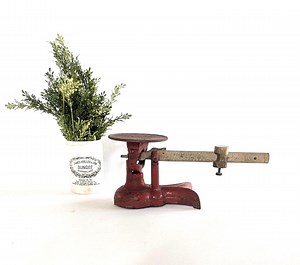 Vintage Red Scale : Cast Iron Buffalo Scale Company, Farmhouse Kitchen Decor - Etsy