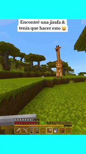 Descubriendo una jirafa en Minecraft: ¡Increíble!