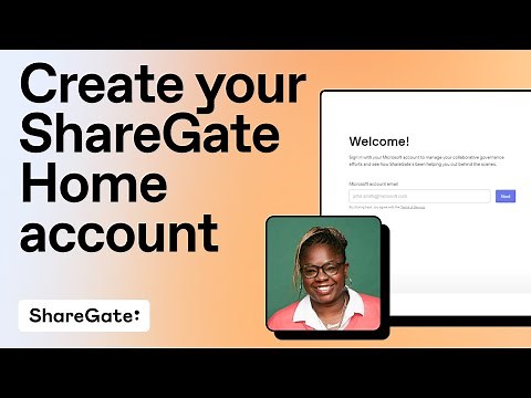 Create your ShareGate Home account