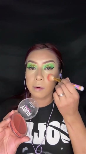 MAQUILLAJE COLOR VERDE 💚✨ #shorts #trending #foryou #viral #grwm