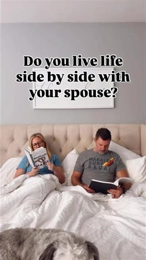 Do you and your spouse live life side by side? #marriageadvice #husbandwife