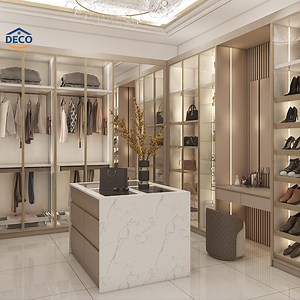 [Hot Item] Sliding Door Modern Wardrobe Clothes White Cloth Cabinet Wardrobe Modern Custom White L Shaped Customize Wooden Bedroom Wardrobe