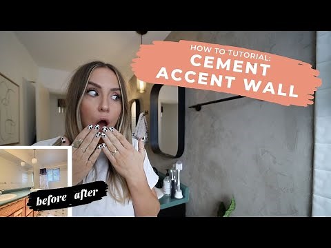 How To Create Cement/Concrete Accent Wall