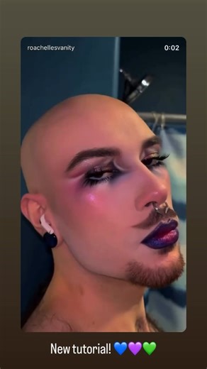 🏰🩸Crimson Castle 🌬Blown away by @roachellesvanity makeup skills! Using @mbacosmetics Crismon Castle Eyeshadow Palette for this smokey muted blurple look 💙💜 Cheek products: @unearthlycosmetics Spring Magic Blush Palette @ensleyreign_cosmetics Lands of Enchantment highlighter palette Lips: Unearthly Vamp Liner & Ghostly Lipstick @crypt.cosmetics Cold Case Liquid Lip on outer @maybelline Wicked Lip in center Lashes @maccosmetics individual strips *My foundation looks so bad . I’m not a fan of 