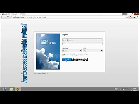 How to access mailenable webmail