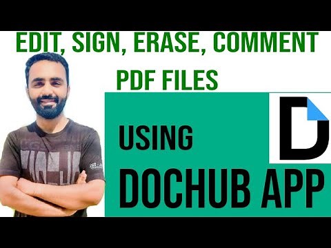 How to Sign, Erase, Edit PDF Files Using DOCHUB