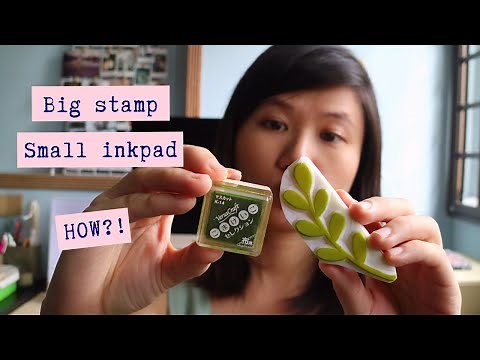 Big stamp + small ink pad | how to make your ink pads work for you ✱ ParadeMade