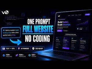 This AI Builds Full Websites for You V0 by Vercel