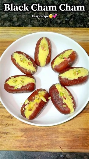 Black Cham Cham recipe😋💗#recipe #cooking #food #foryou #shorts #dessert #snacks