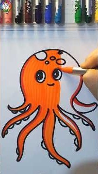 Octopus Drawing | how to draw Octopus easily | sea animals drawing