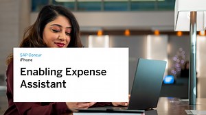Enabling SAP Concur Expense Assistant in iPhone