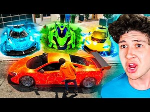 ROBANDO COCHES ELEMENTALES en GTA 5! 🔥🌊 (Mods)