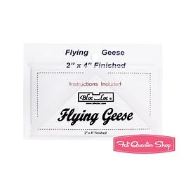 Bloc_Loc 2" x 4" Flying Geese Square Up Ruler | Bloc_Loc #BL-FG