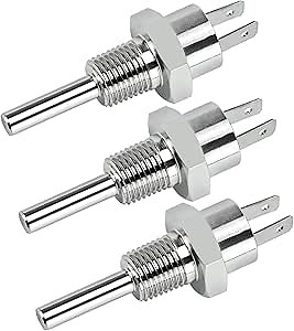 Romalon 42001-0053S Heater Thermistor Stainless Steel Replacement Fit for Pentair Sta-Rite MasterTemp Max-E-Therm Pool and Spa Heater Electrical System 3 Pack