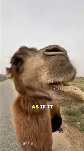 How Camels Eat Sharp Thorns Without Bleeding! 🐪🌵 #facts #shorts