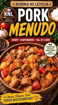 Pork Menudo Recipe | Classic Filipino Pork Stew | Kusina Ni Leticia
