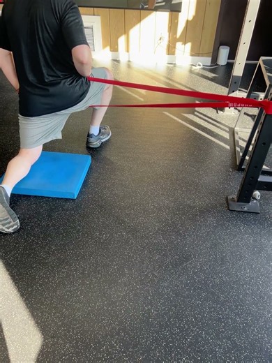 Half-Kneeling Hip Mobilization With Superband Lateral Glide- Physical Therapy Austin #atx #austin