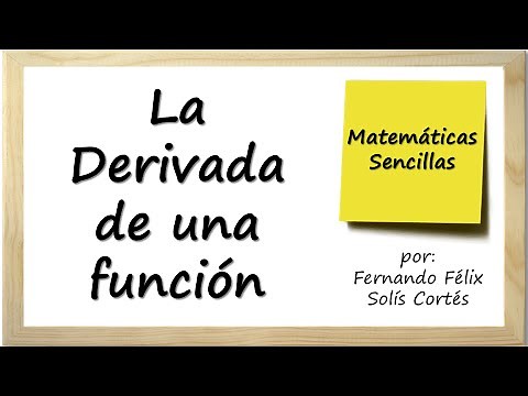 Y tú, ¿sabes qué es una derivada? Definición y significado geométrico. Cálculo diferencial