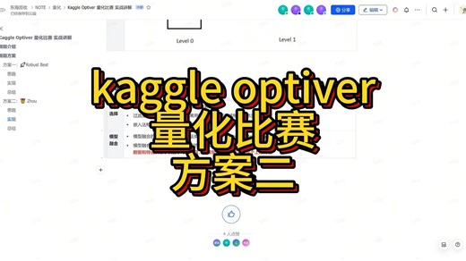 【kaggle optiver量化比赛】方案二讲解