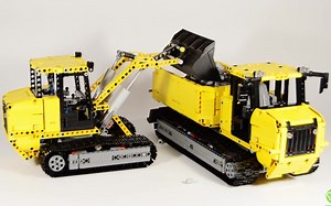 LEGO乐高 Technic科技/机械 MOC Tracked Loader 履带式装载机