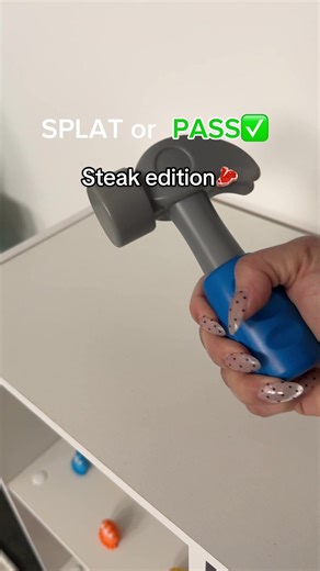 SPLAT OR PASS: Steak 🥩 #learningresources #playfood #kidstoys