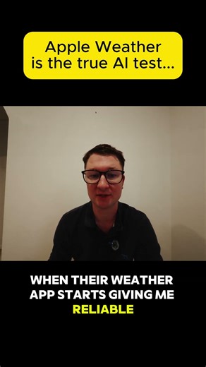 When Apple Weather Works, Apple Has Figured Out AI