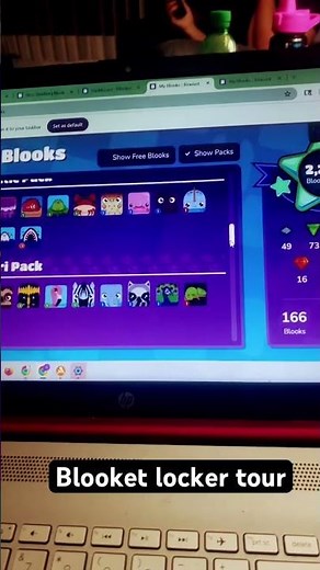 Blooket locker tour!! Blooket account with a 2245 blook score and 166 unique blooks